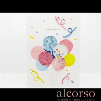 Biglietto auguri Balloons...