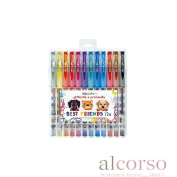 Set 12 penne glitterate e...