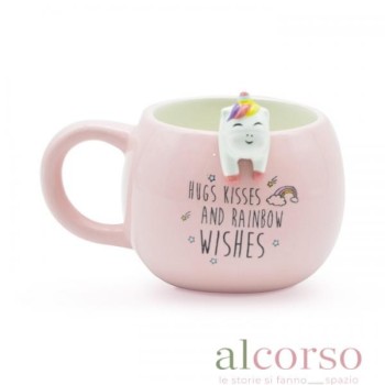 Tazza rosa con unicorno -...
