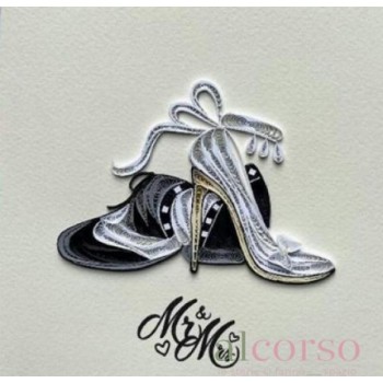 Biglietto nozze Mr&Mrs -...