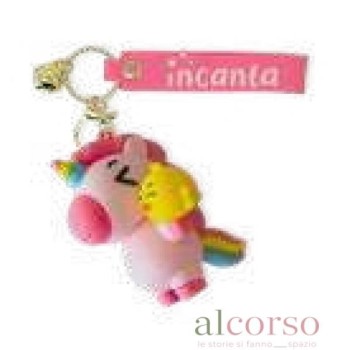 Portachiavi - Unicorno rosa...