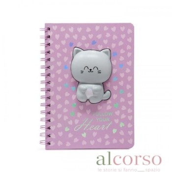 Notebook spiralato a righe...